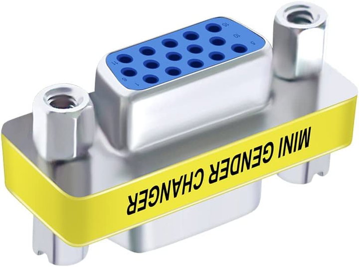 Mini Gender Changer VGA DB 15 Pin HD F/F - Manhattan IADAP 735-15HD