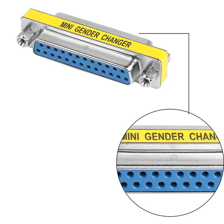 Mini Gender Changer Adapter DB25 F/F - Manhattan IADAP 735-25