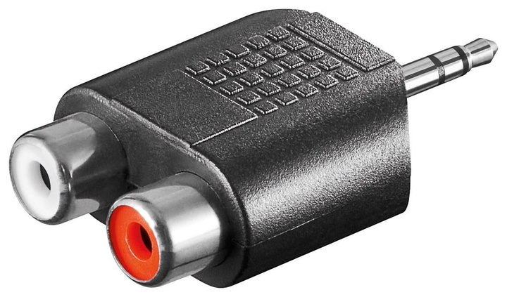 Audio adapter 3.5mm M to 2 RCA stereo F - Goobay IADAP AU-3M2RCA