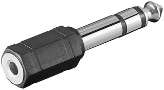 Audio adapter 6.3mm M to 3.5mm F stereo - Goobay IADAP AU-5M3F