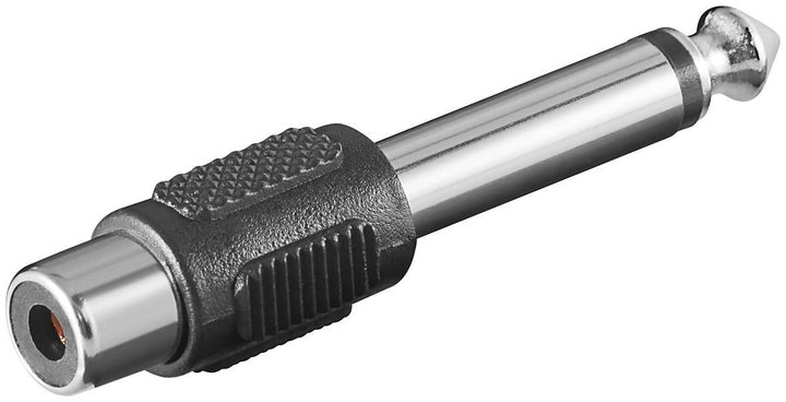 Audio adapter 6.3mm mono M to RCA F - Goobay IADAP AU-5MRCAF