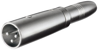 Adattatore XLR Cannon Maschio a Jack 6,35mm Femmina Mono - Goobay IADAP AU-XLR-454