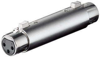 Adattatore XLR Cannon Femmina/Femmina 3P - Goobay IADAP AU-XLR-459