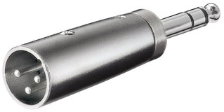 Adattatore XLR Cannon Maschio ad Audio 6,35mm Maschio Stereo - Goobay IADAP AU-XLR-515