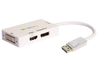 DisplayPort to DVI/HDMI/DP 3-in-1 adapter - Techly IADAP DP-COMBOF3