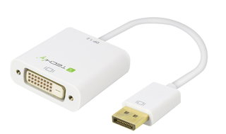 DisplayPort 1.2 Male / DVI Female 15cm White - Techly IADAP DP-DVIF2