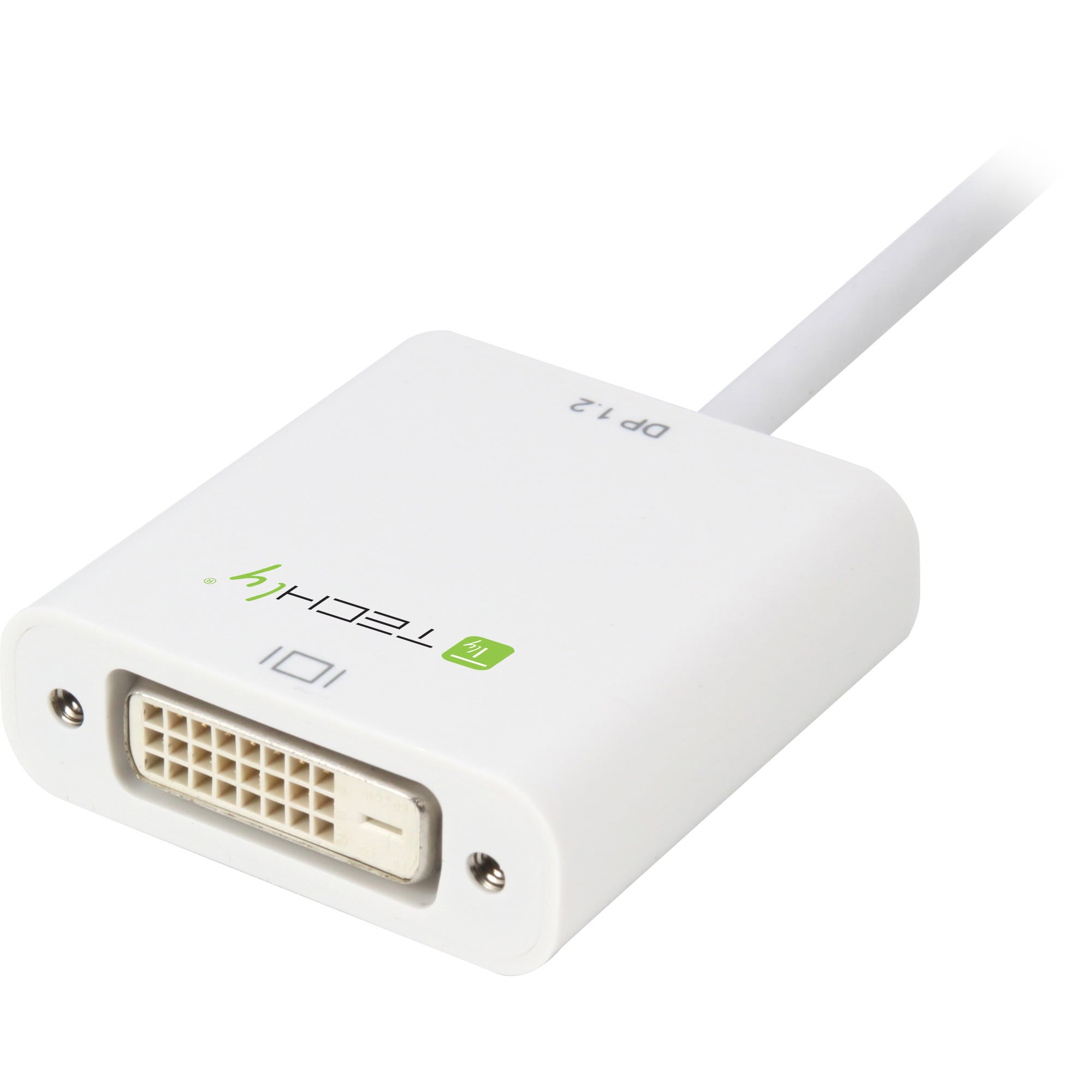 Adattatore DisplayPort 1.2 Maschio / DVI Femmina 15cm Bianco - Techly IADAP DP-DVIF2