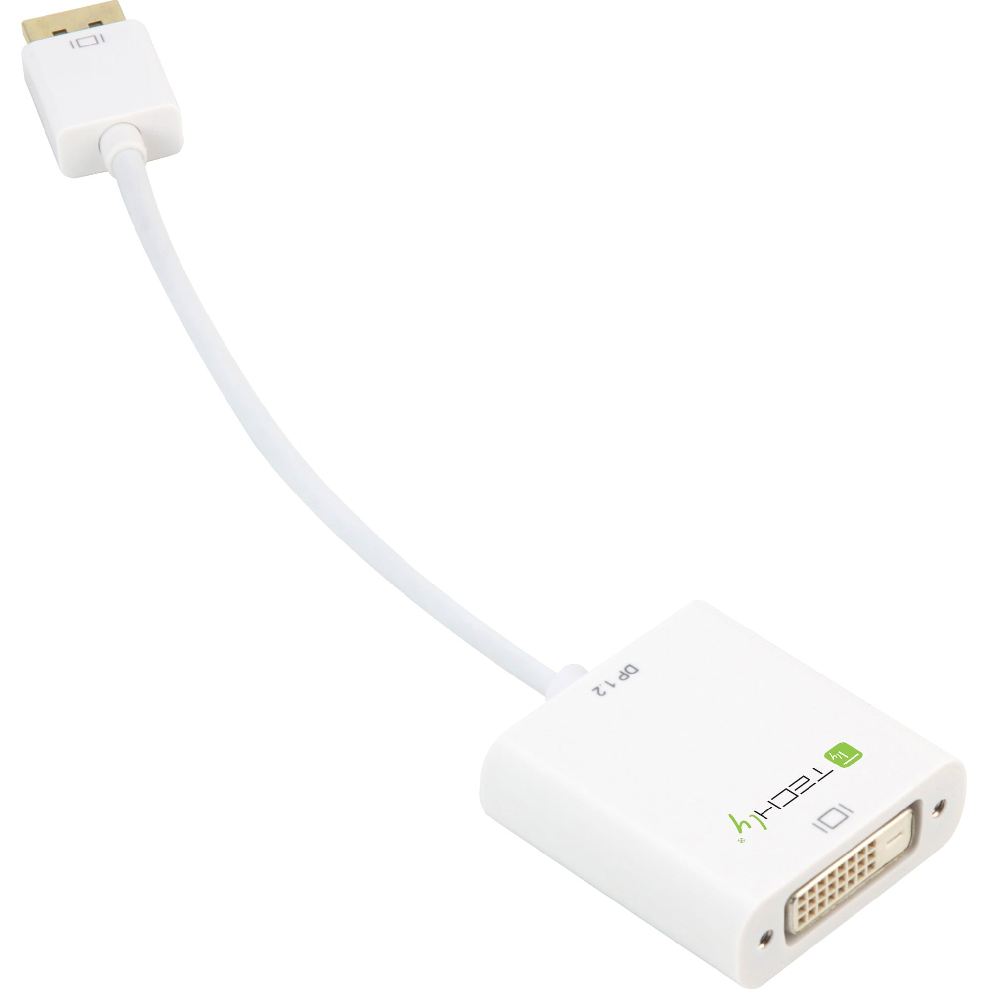 Adattatore DisplayPort 1.2 Maschio / DVI Femmina 15cm Bianco - Techly IADAP DP-DVIF2