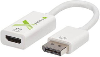 Adattatore Attivo DisplayPort 1.2 Maschio HDMI Femmina 4K 60Hz 15 cm Bianco - Techly IADAP DP-HDMI2F60