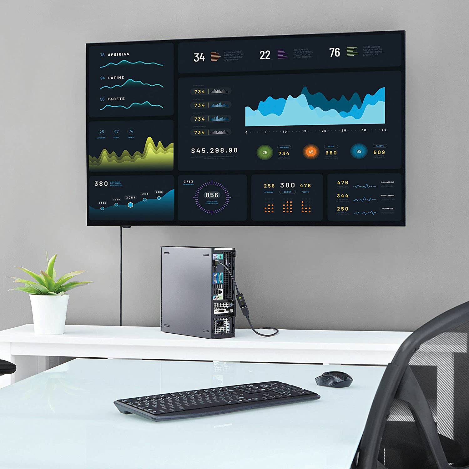 Adattatore DisplayPort 1.4 a HDMI 8K Attivo nero - Techly IADAP DP-HDMIF8K