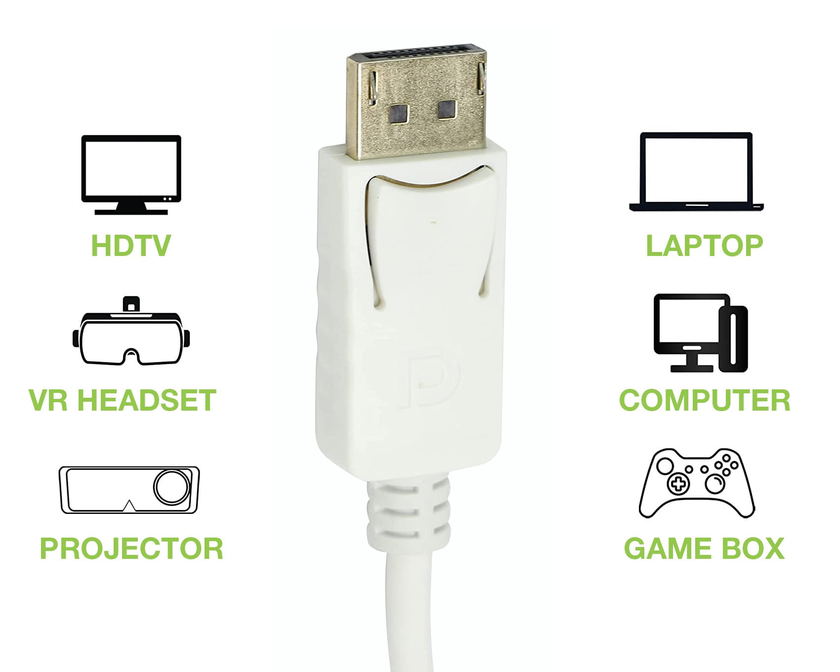Adattatore Passivo DisplayPort Maschio a HDMI Femmina 4K 60Hz - Techly IADAP DP-HDMIFP460