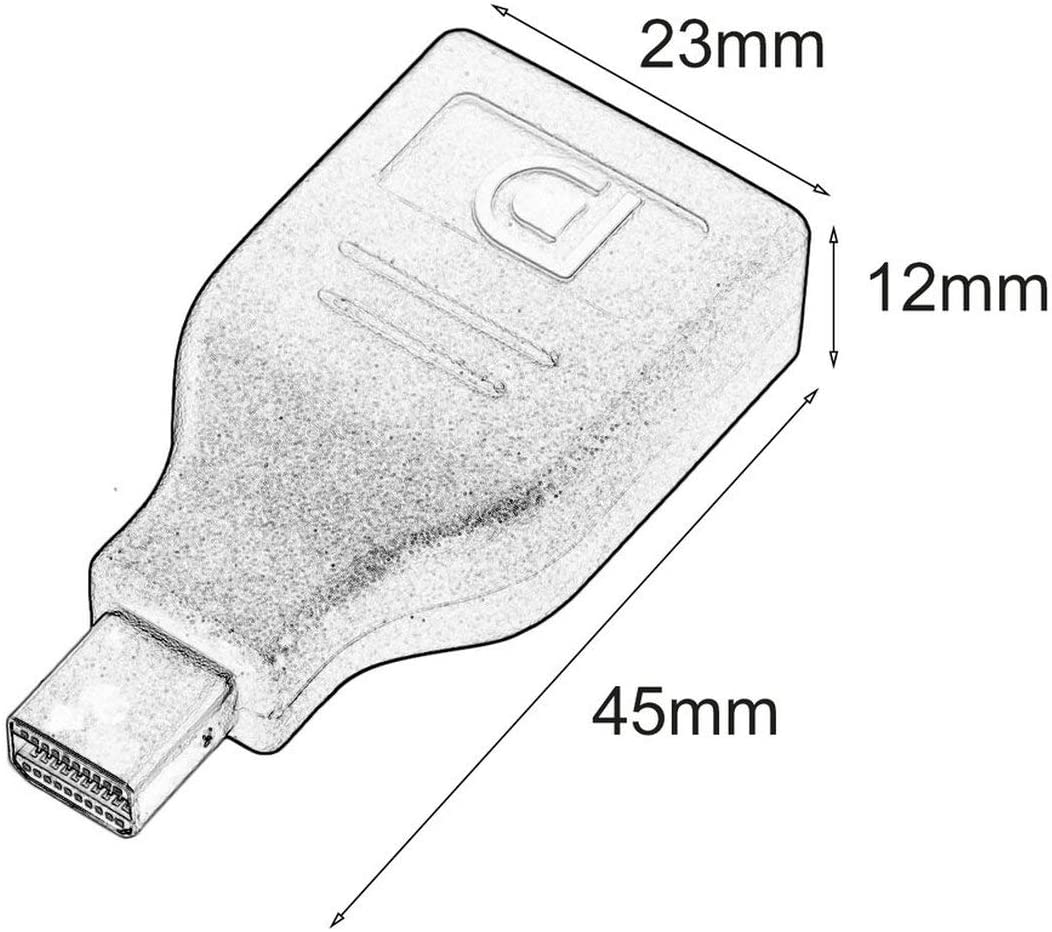 Adattatore Mini DisplayPort M (Thunderbolt)/DisplayPort F 4K Nero - Techly IADAP DP-MDP2