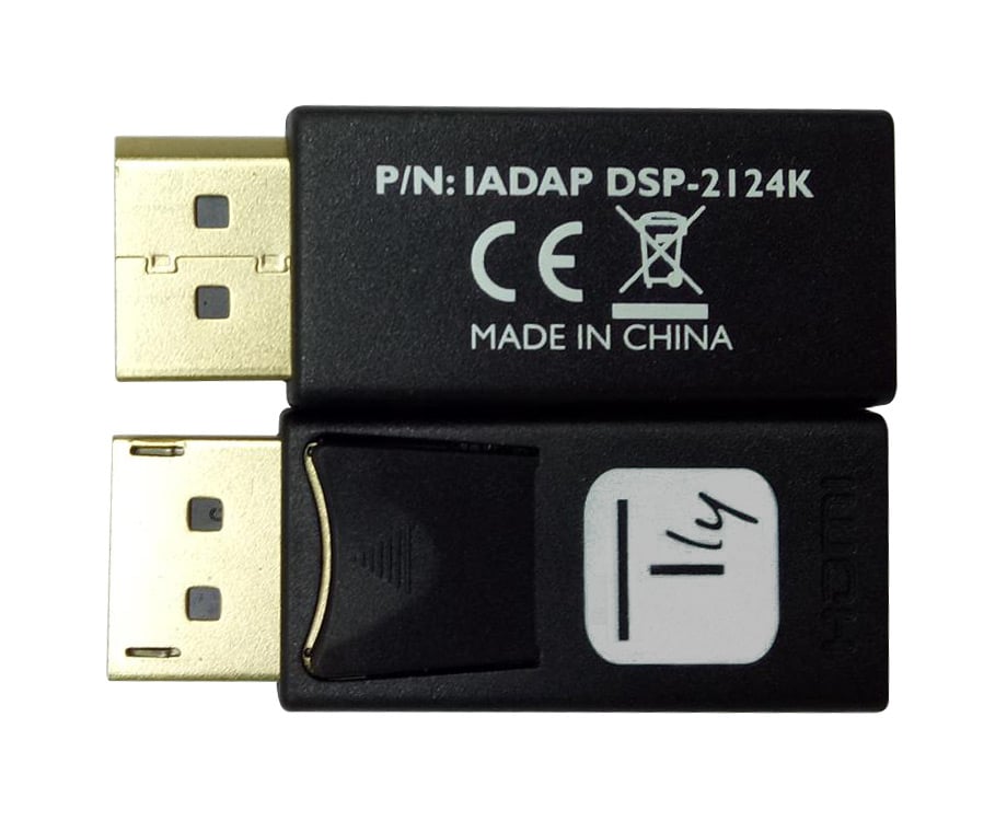 Adattatore Convertitore da DisplayPort DP 1.2 a HDMI 4K 60Hz Nero - Techly IADAP DSP-2124K