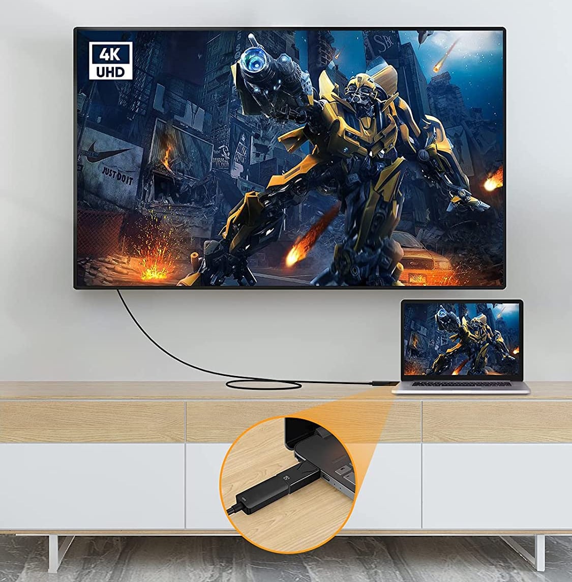Adattatore Convertitore da DisplayPort DP 1.2 a HDMI 4K 60Hz Nero - Techly IADAP DSP-2124K