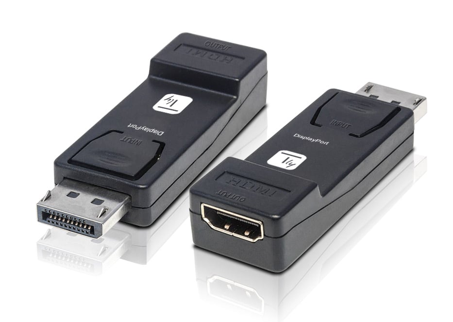 Adattatore Convertitore da DisplayPort DP 1.2 a HDMI 4K 30Hz Nero - Techly IADAP DSP-2124K3