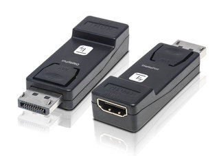 DisplayPort DP 1.2 to HDMI 4K 30Hz Converter Adapter Black - Techly IADAP DSP-2124K3