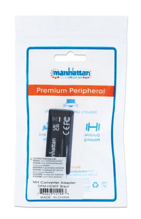 Adattatore DisplayPort DP Maschio a HDMI Femmina - Manhattan IADAP DSP-212MH