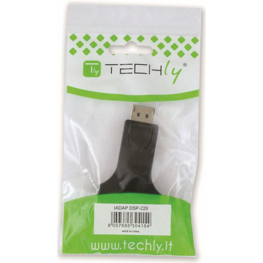 Adattatore DisplayPort DP Maschio a DVI-I 24+5 Femmina - Techly IADAP DSP-229