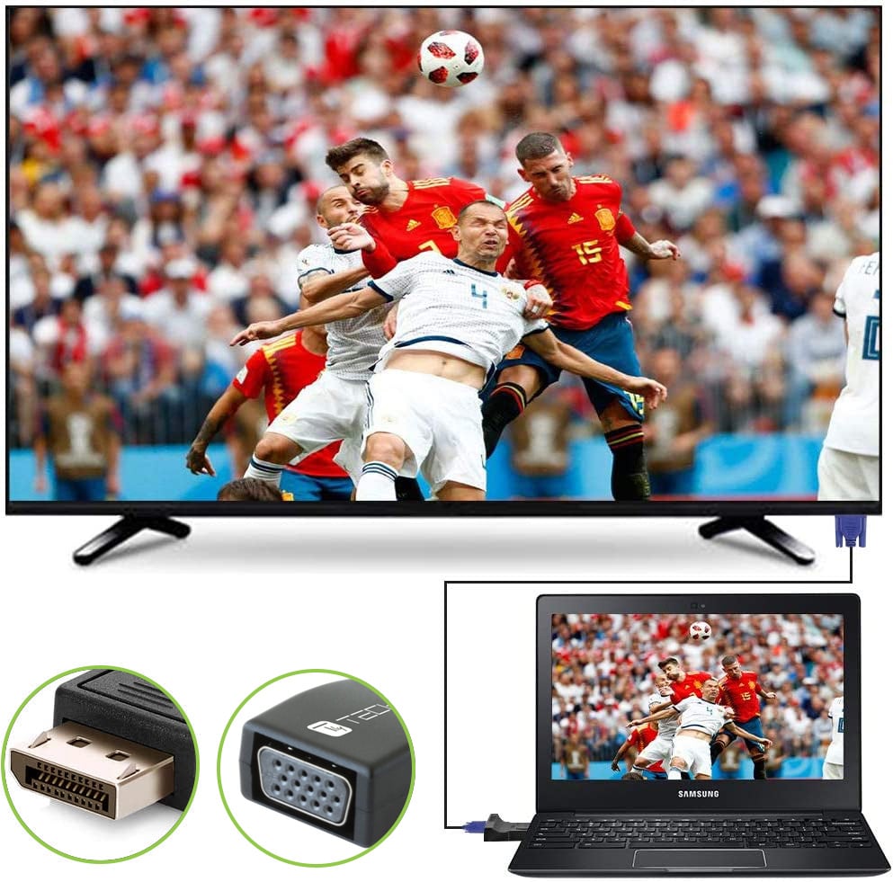 Convertitore DisplayPort v.1.2m a VGA F compatto - Techly IADAP DSP-230T