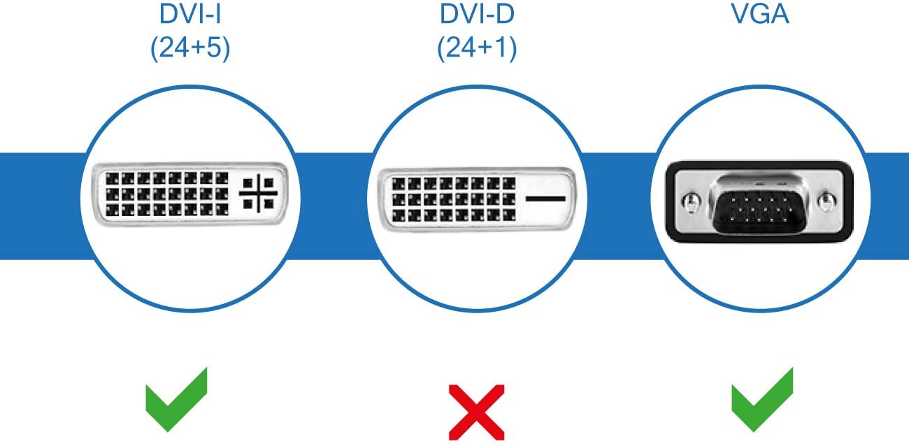 Adattatore Video Analogico DVI-I Maschio a VGA Femmina - Techly IADAP DVI-8700T