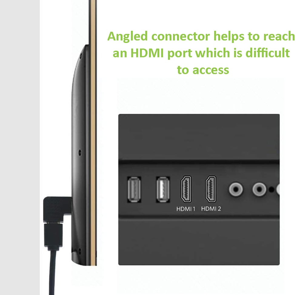 Adattatore HDMI Maschio / Femmina Angolato 270° - Techly IADAP HDMI-270