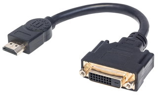 HDMI to DVI-D Adapter Cable 20 cm - Manhattan IADAP HDMI-DVI-002