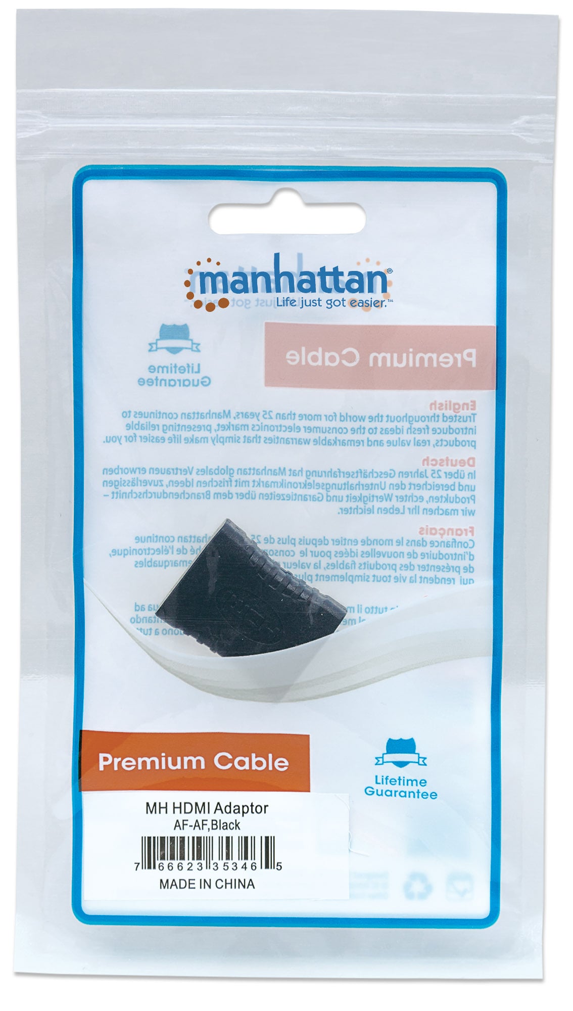 Accoppiatore HDMI F/F - Manhattan IADAP HDMI-F/FM