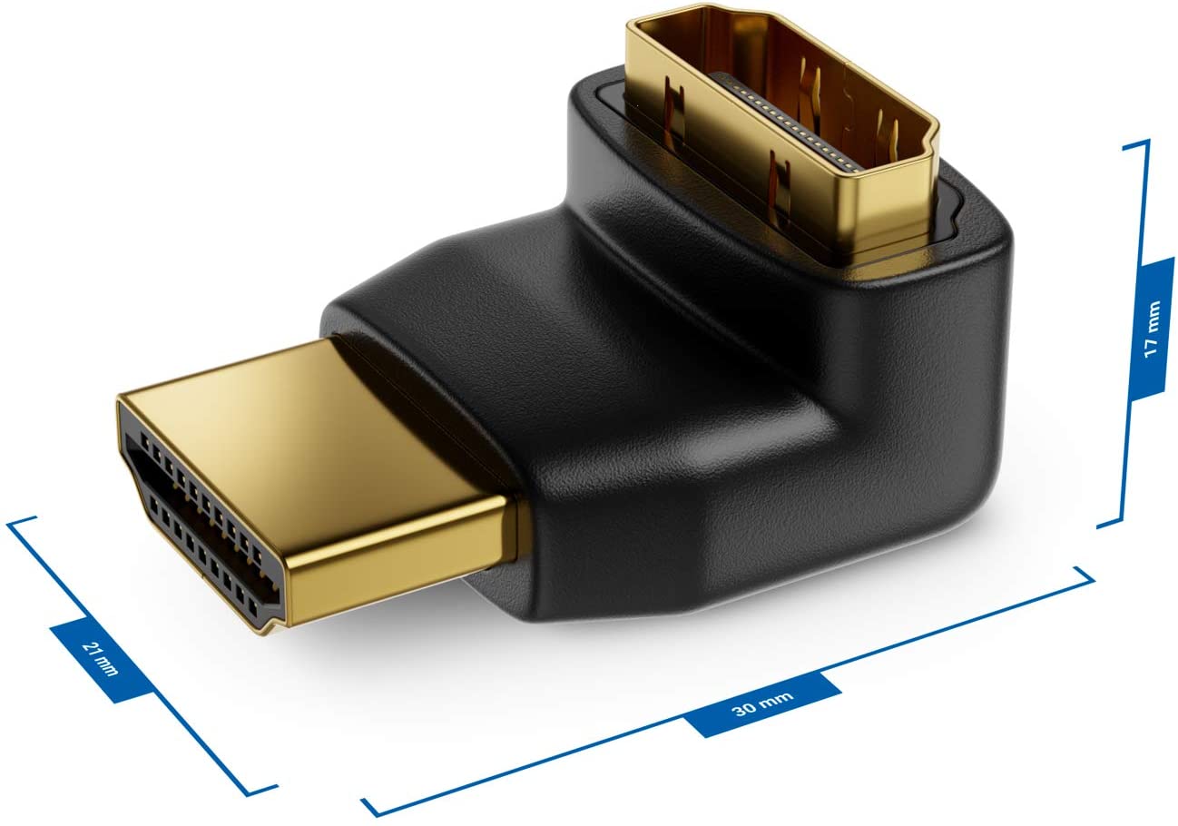 Adattatore HDMI™ Maschio / Femmina 90° Verso il Basso - Techly IADAP HDMI-L