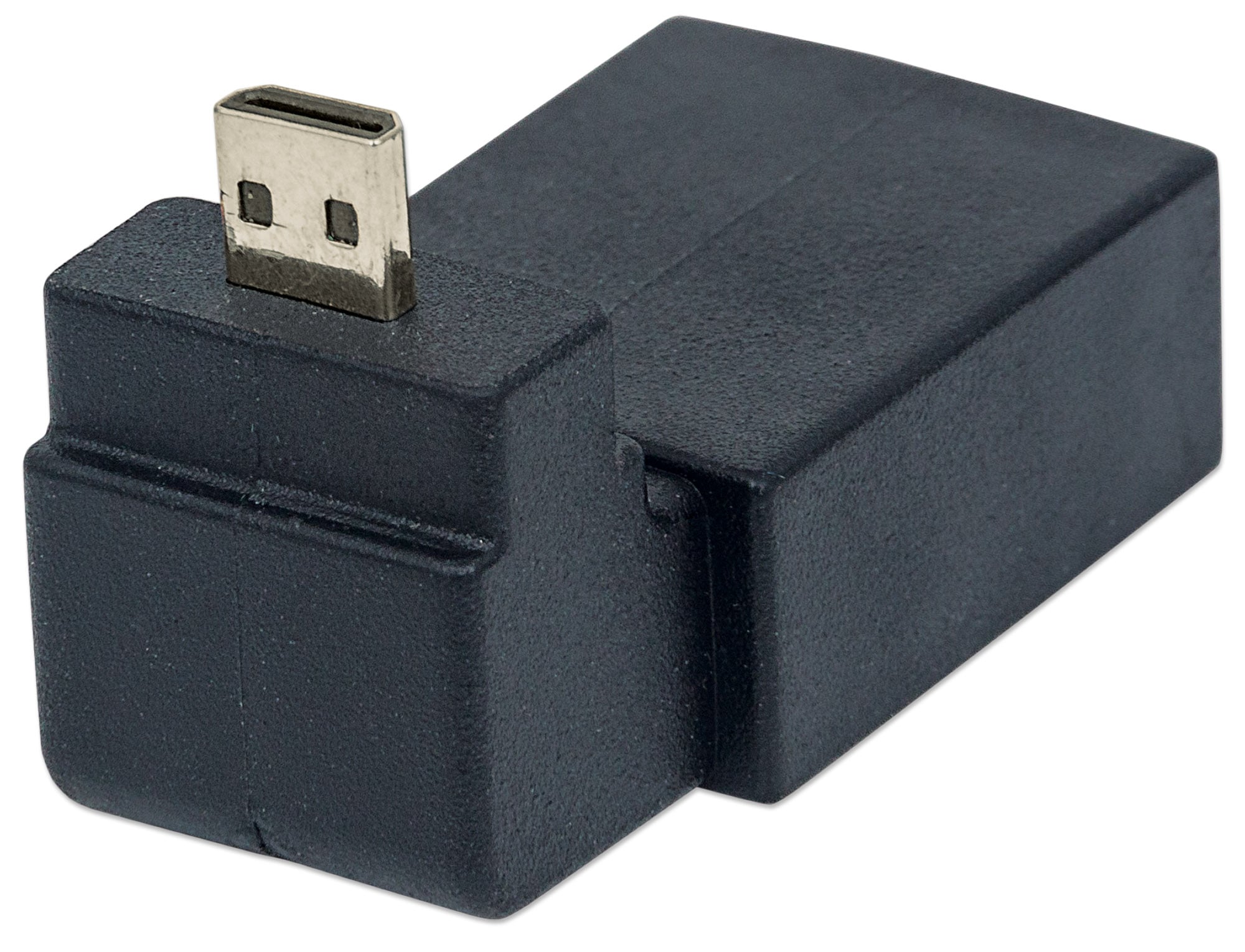 Adattatore HDMI A Femmina / Micro D Maschio Angolato Nero - Manhattan IADAP HDMI-MD90