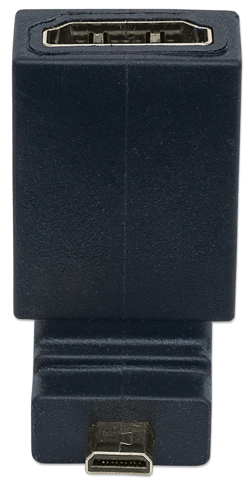 Adattatore HDMI A Femmina / Micro D Maschio Angolato Nero - Manhattan IADAP HDMI-MD90