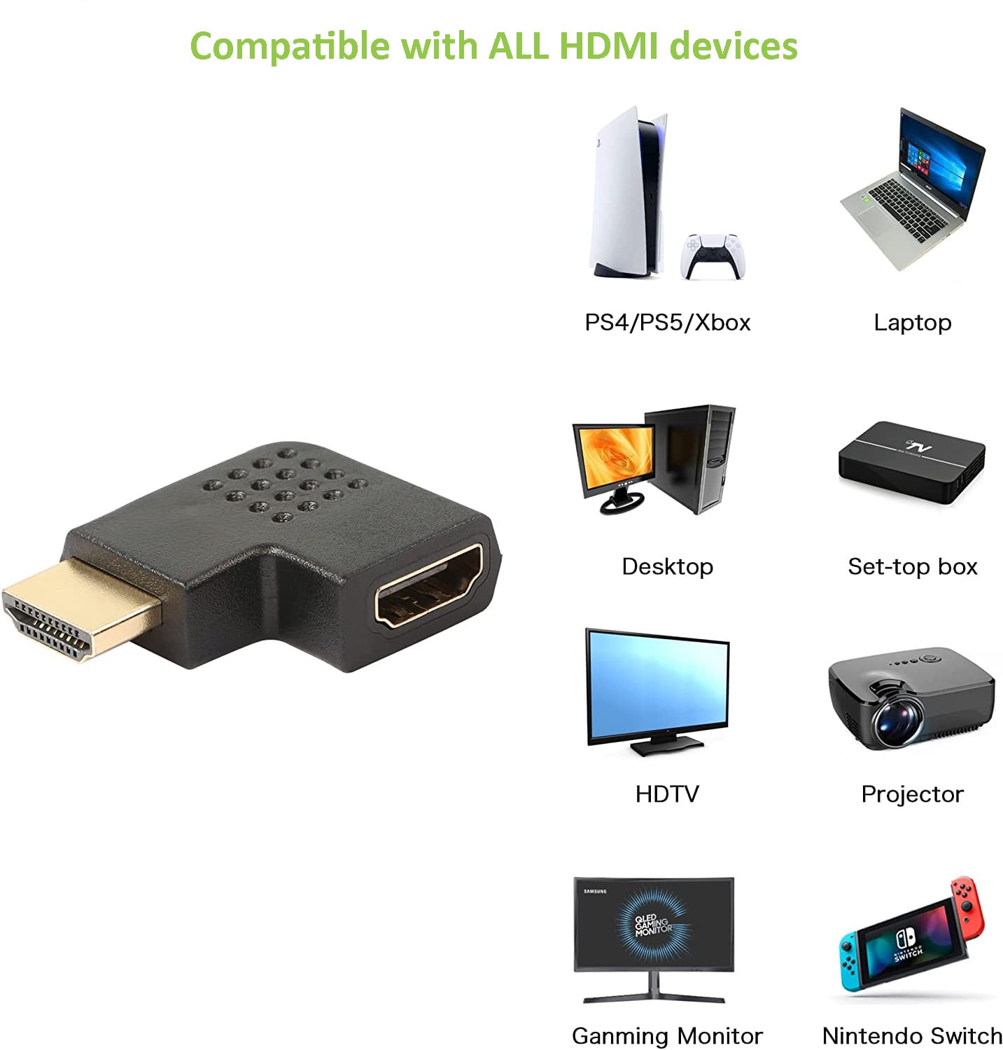 Adattatore HDMI Maschio / Femmina Angolato 90° - Techly IADAP HDMI-R