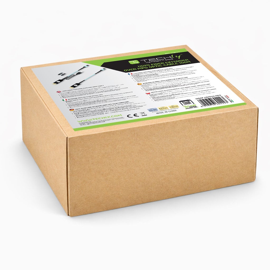 Extender HDMI 2.0 su Cavo in Fibra Ottica MPO 100m - Techly IADAP HDMI60-MPO
