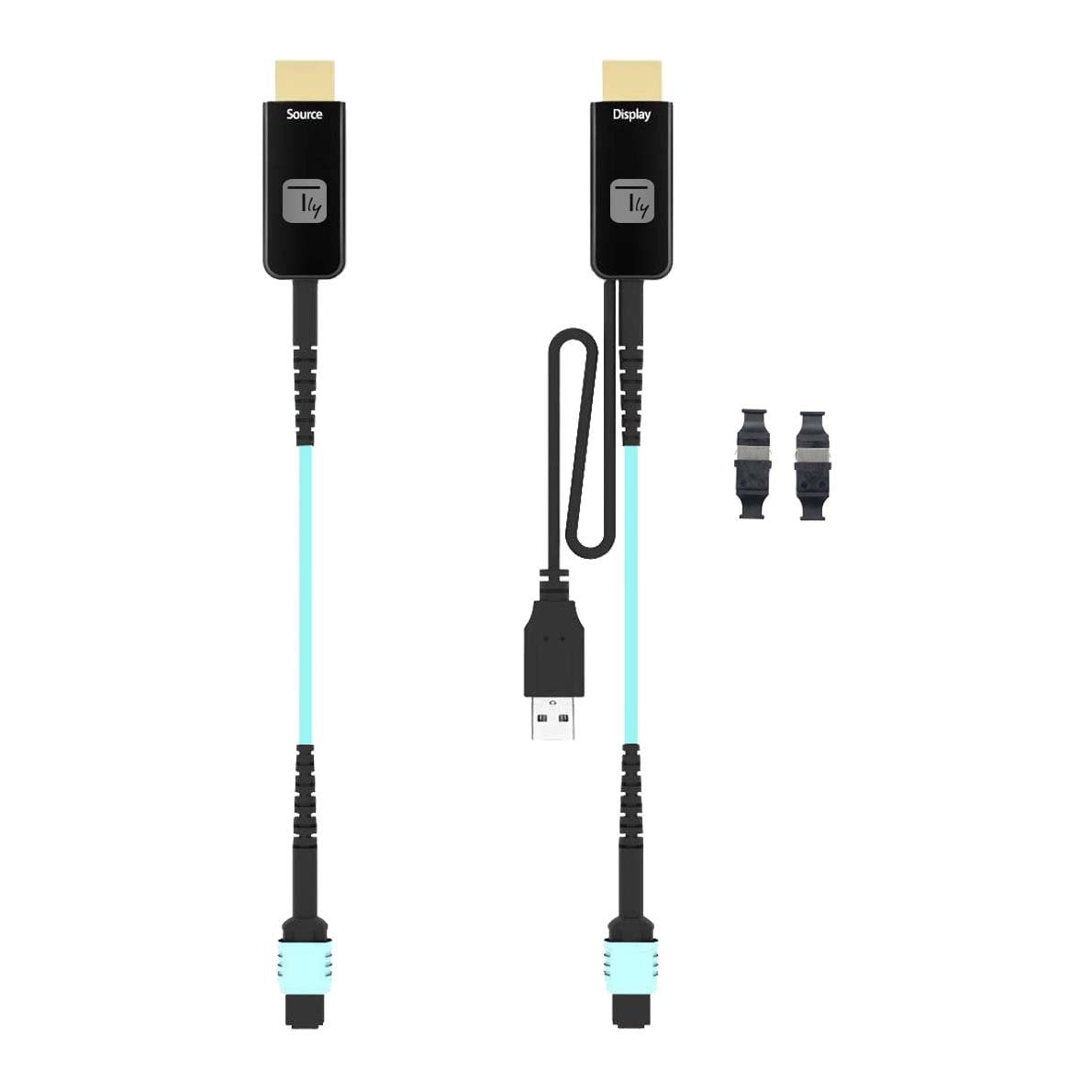 Extender HDMI 2.0 su Cavo in Fibra Ottica MPO 100m - Techly IADAP HDMI60-MPO