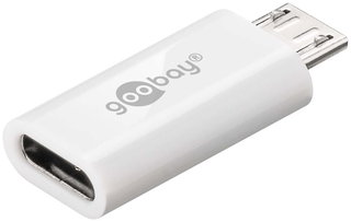 Adattatore Micro USB Maschio a USB-C Femmina Bianco - Goobay IADAP MBM/USBCF