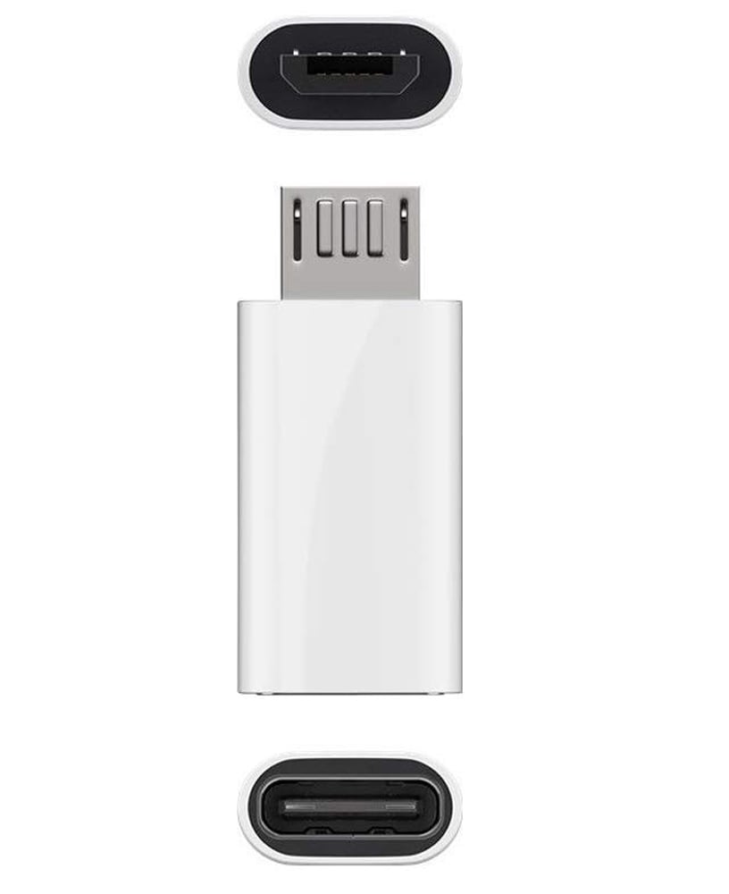 Adattatore Micro USB Maschio a USB-C™ Femmina Bianco - Goobay IADAP MBM/USBCF