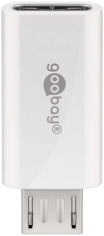 Adattatore Micro USB Maschio a USB-C™ Femmina Bianco - Goobay IADAP MBM/USBCF