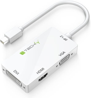 Adapter 3 in 1 Mini DisplayPort 1.2 (Thunderbolt) to HDMI/DVI/VGA - Techly IADAP MDP-COMBOF12
