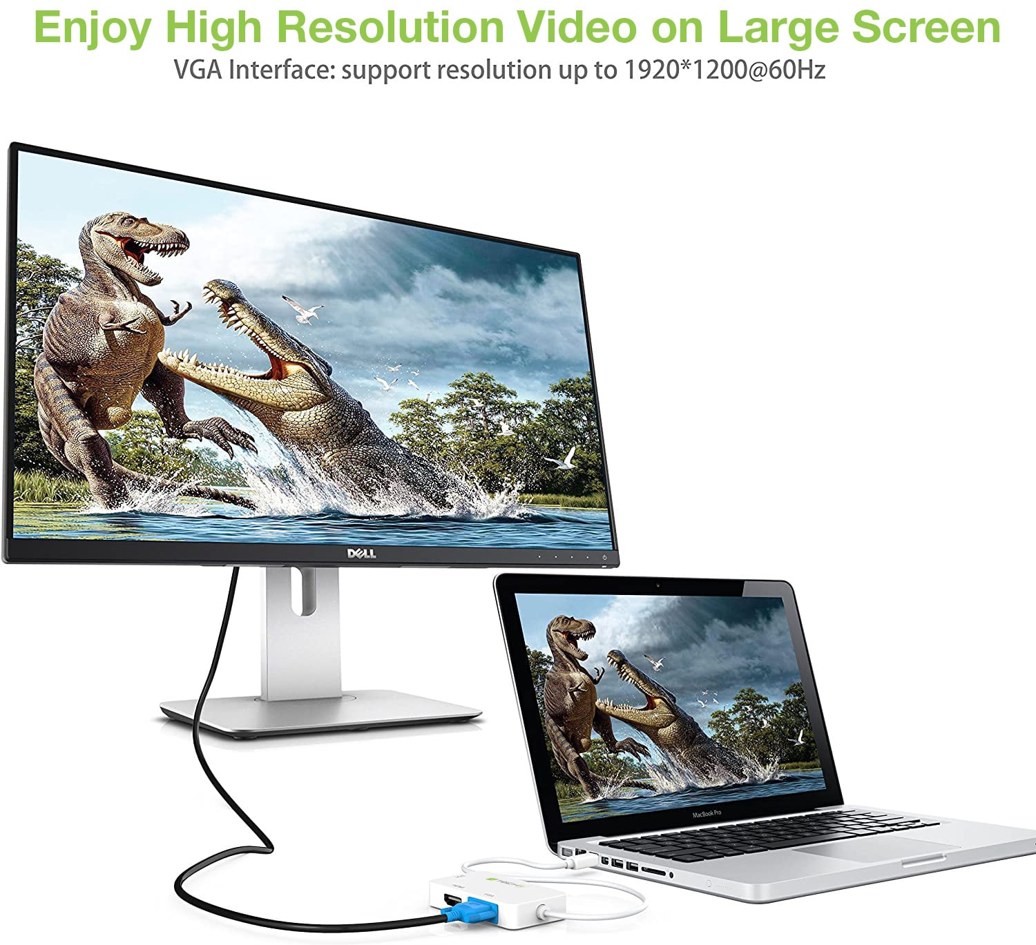 Adattatore 3 in 1 Mini DisplayPort 1.2 (Thunderbolt) a HDMI/DVI/VGA - Techly IADAP MDP-COMBOF12