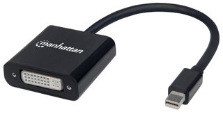 Convertitore Attivo MiniDP M a DVI F 15cm 4K Nero - Manhattan IADAP MDP-DVIF12M