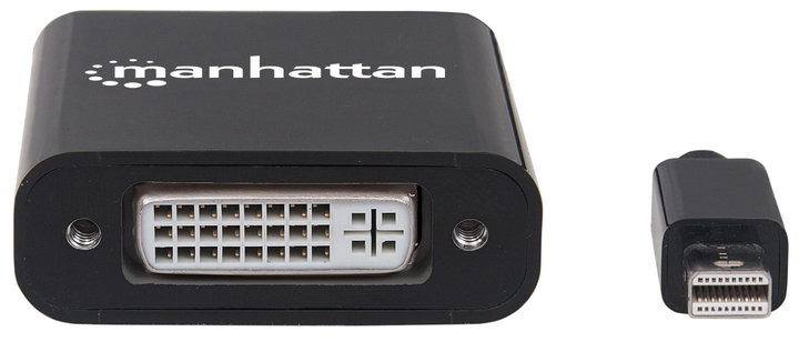 Convertitore Attivo MiniDP M a DVI F 15cm 4K Nero - Manhattan IADAP MDP-DVIF12M