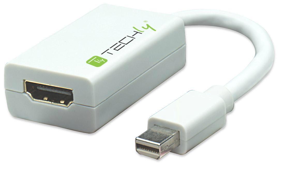Adattatore Mini DisplayPort (Thunderbolt) 1.1 / HDMI 15cm Bianco - Techly IADAP MDP-HDMIF