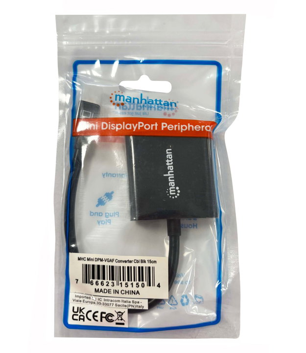 Adattatore Mini DisplayPort (Thunderbolt) a VGA Attivo - Manhattan IADAP MDP-VGAF2M