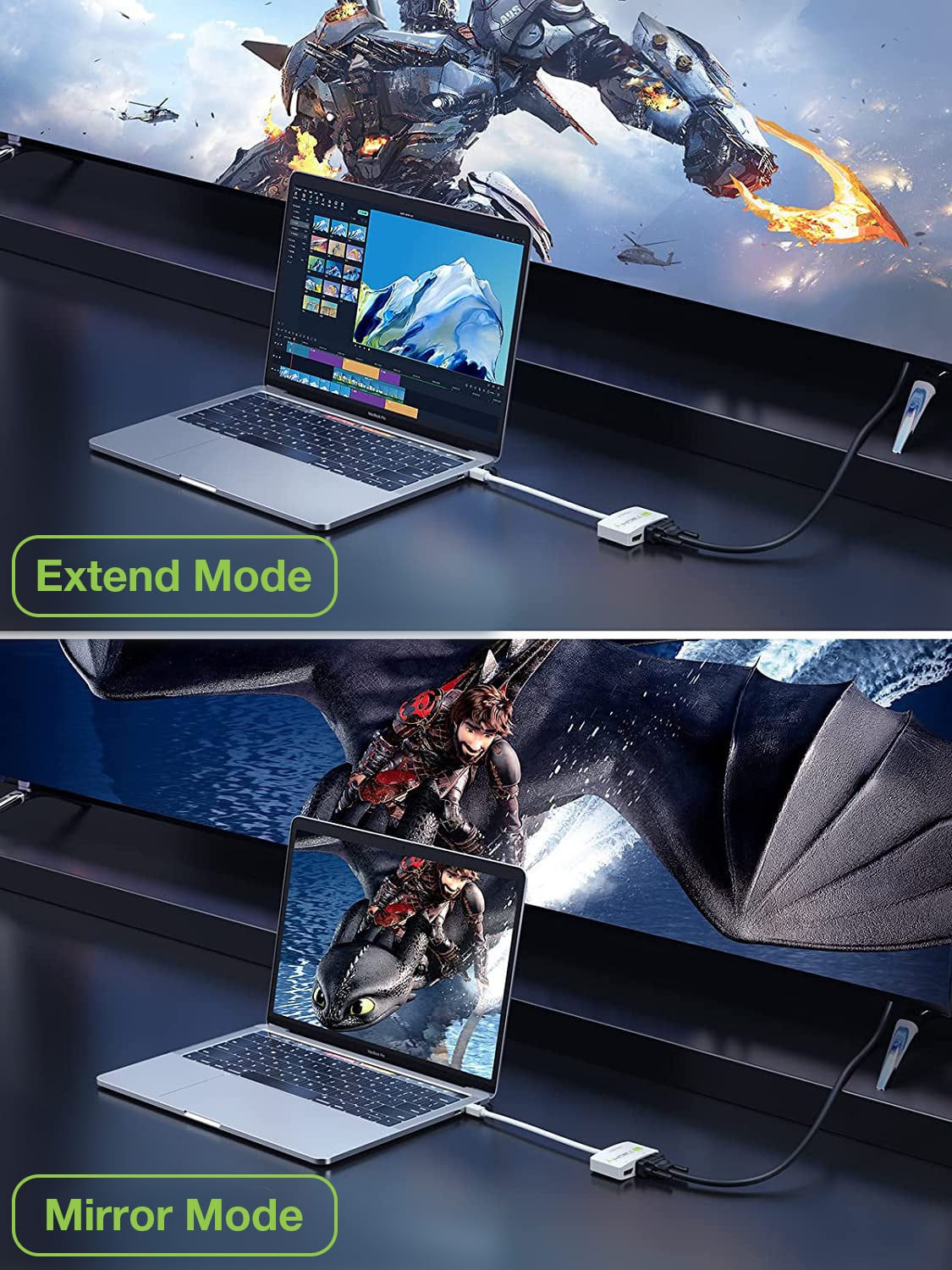 Adattatore Mini DisplayPort ad HDMI/VGA - Techly IADAP MDP-VGAH12