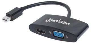 Adattatore Mini DisplayPort 2-in-1 4K HDMI VGA - Manhattan IADAP MDP-VGAHDMI