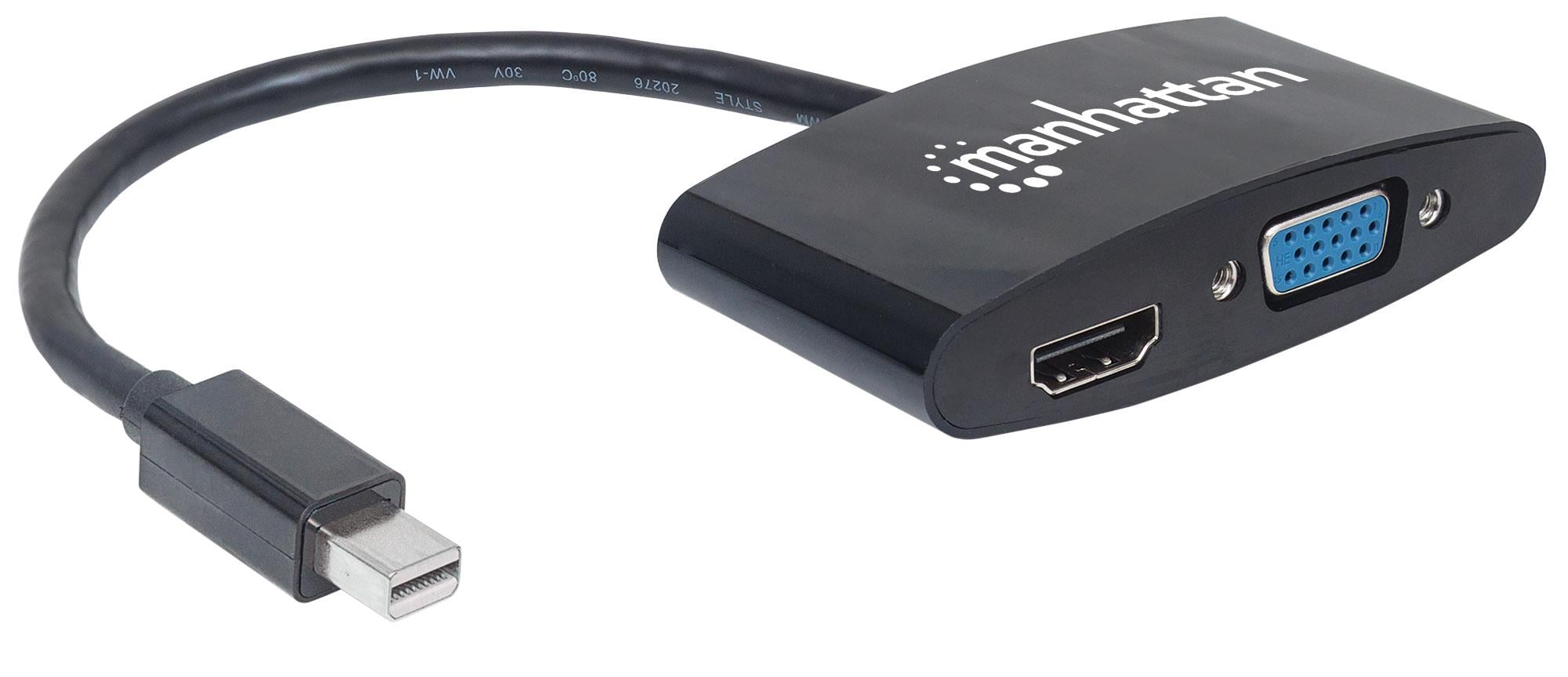 Adattatore Mini DisplayPort 2-in-1 4K HDMI VGA - Manhattan IADAP MDP-VGAHDMI