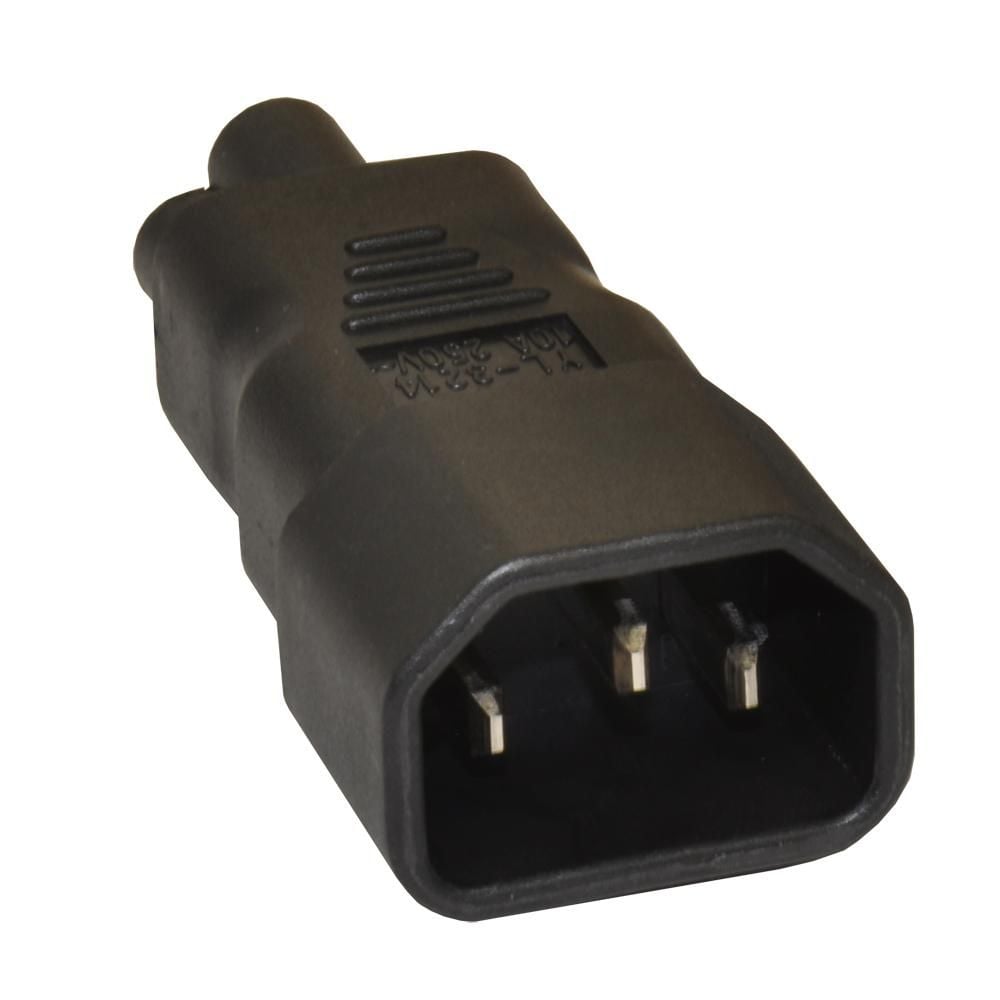 Adattatore da IEC C14 Maschio a C5 Femmina Nero - Manhattan IADAP PW-C14MC5F