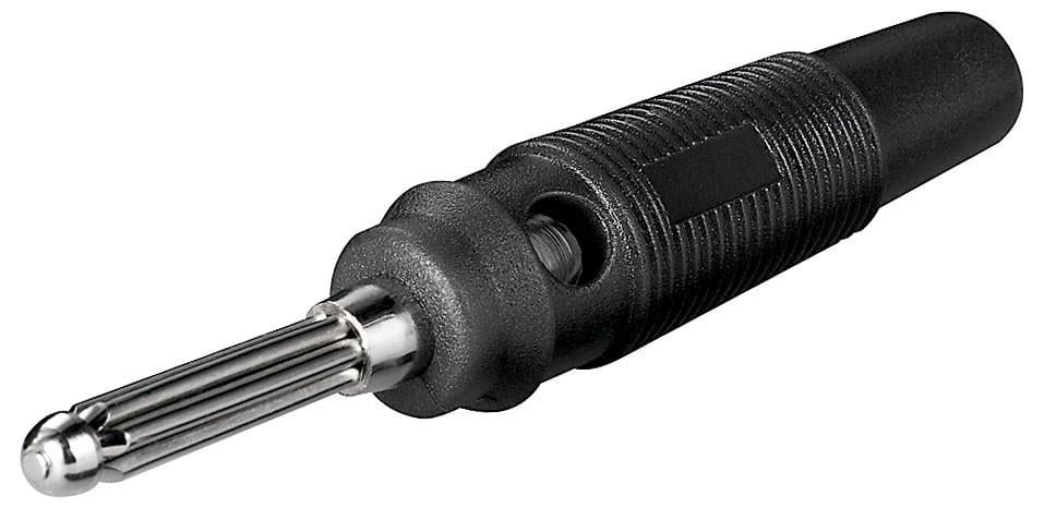 Inseritore Presa Banana per 4mm Nero - Goobay IADAP RUBB-B