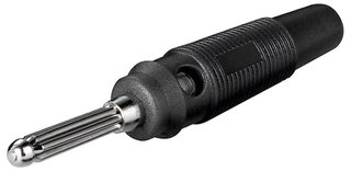 Banana Jack Insert for 4mm Black - Goobay IADAP RUBB-B