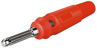 Banana Jack Insert for 4mm Red - Goobay IADAP RUBB-R