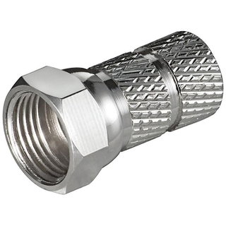 Connettore F per Cavo Antenna Diametro 6,5 mm - Goobay IADAP SAT-010